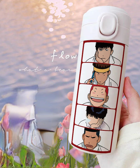 Slam Dunk Sakuragi Hanamichi Rukawa Kaede Anime Peripheral Insulated Cup Large Capacity Stainless Steel Water Cup Holiday Gift