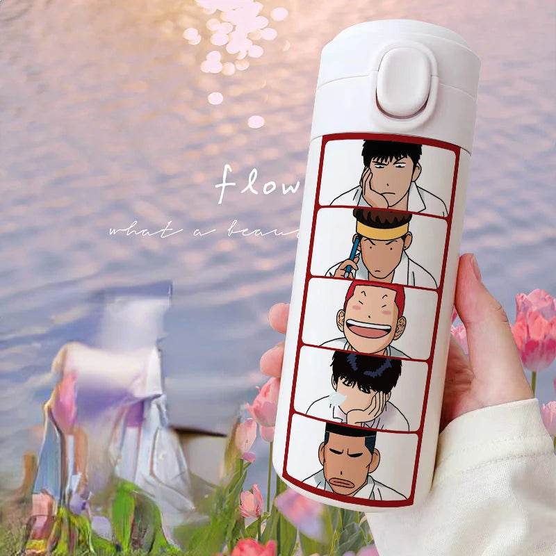 Slam Dunk Sakuragi Hanamichi Rukawa Kaede Anime Peripheral Insulated Cup Large Capacity Stainless Steel Water Cup Holiday Gift