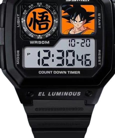 Dragon Ball Goku Digital Sports Watch – Waterproof Anime Wristwatch