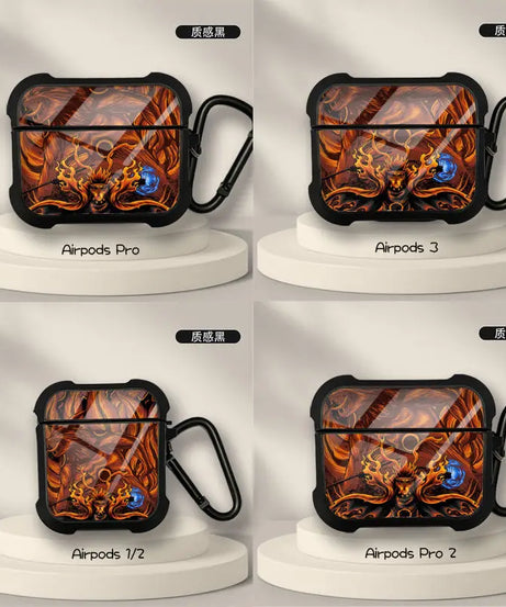 Naruto Anime AirPods Case – Sasuke & Obito Design for AirPods Pro/3