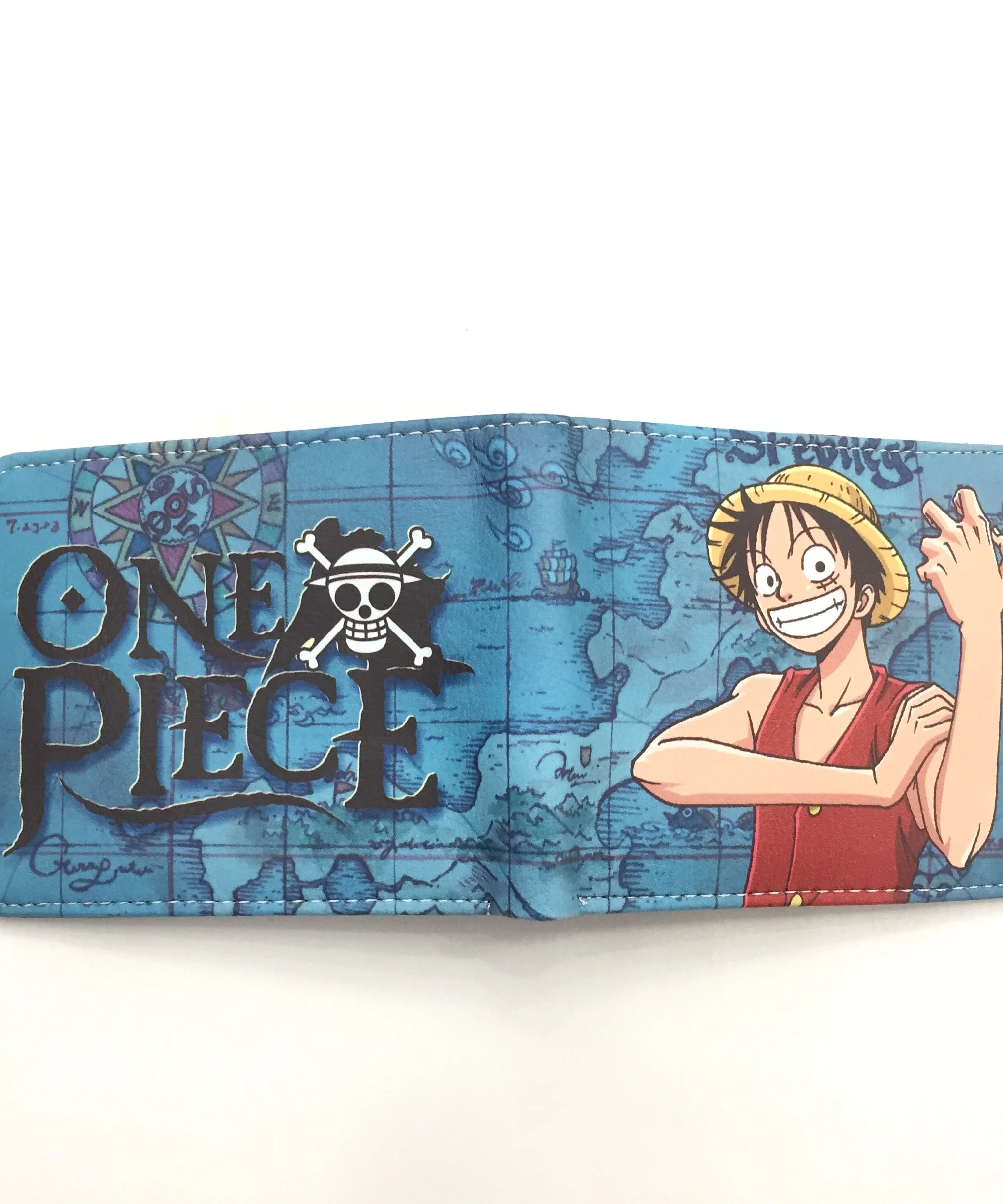 One Piece Anime PU Wallet Zoro Luffy Ace Character Wallet Foldable Portable Multi-Function Card Holder Coin Purse Birthday Gift