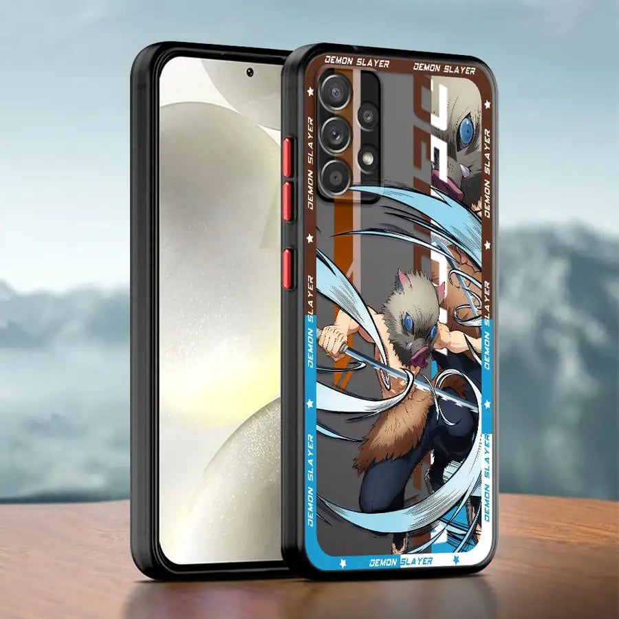 Anime Demons Slayers Soft Cover Phone Case for Samsung Galaxy A52 A16 A53 A21s A24 A22 A73 A32 A34 A72 A25 A15 A33 A54