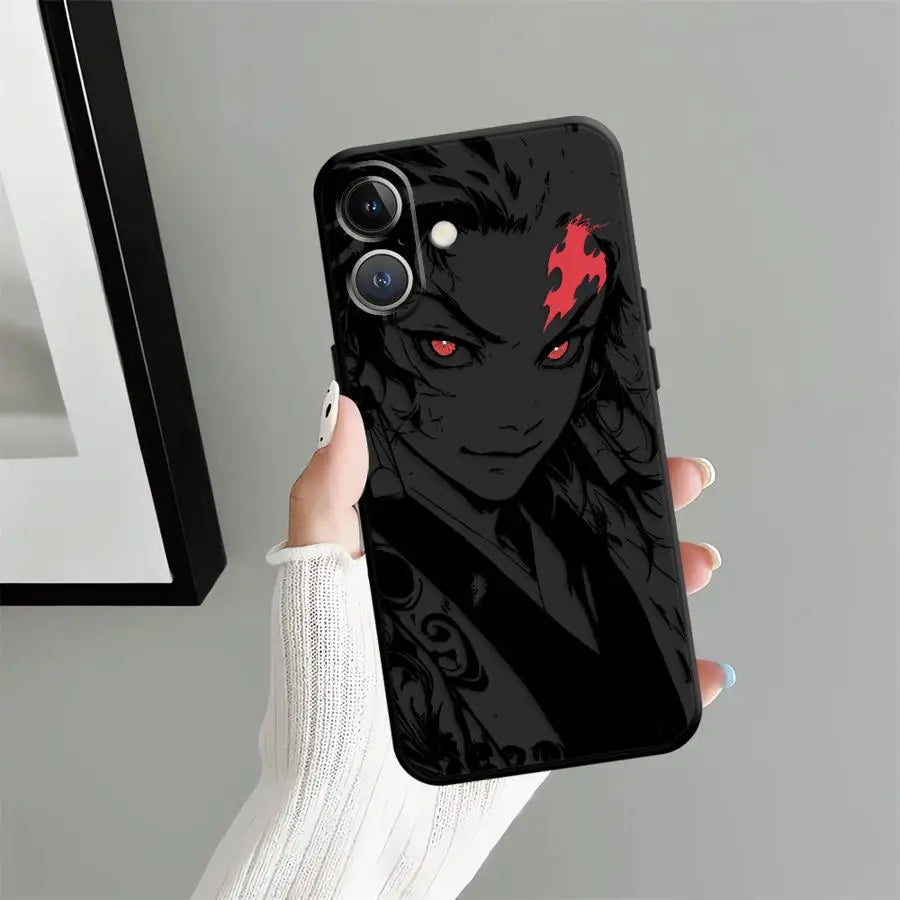 Hot Demonss Anime Slayers Soft Back Phone Cover Case for iPhone 15 Plus X XS XR 7 8 13 Mini 11 17Air 17 16 Pro Max 12 SE 14