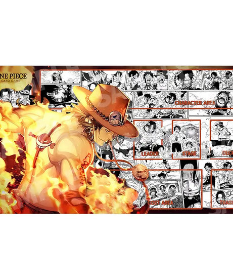 One Piece OPCG Playmat Luffy Edwards Newgate Anime Playmat Trading Card Game Mat Dedicated Card Play Against Table Mat Gift