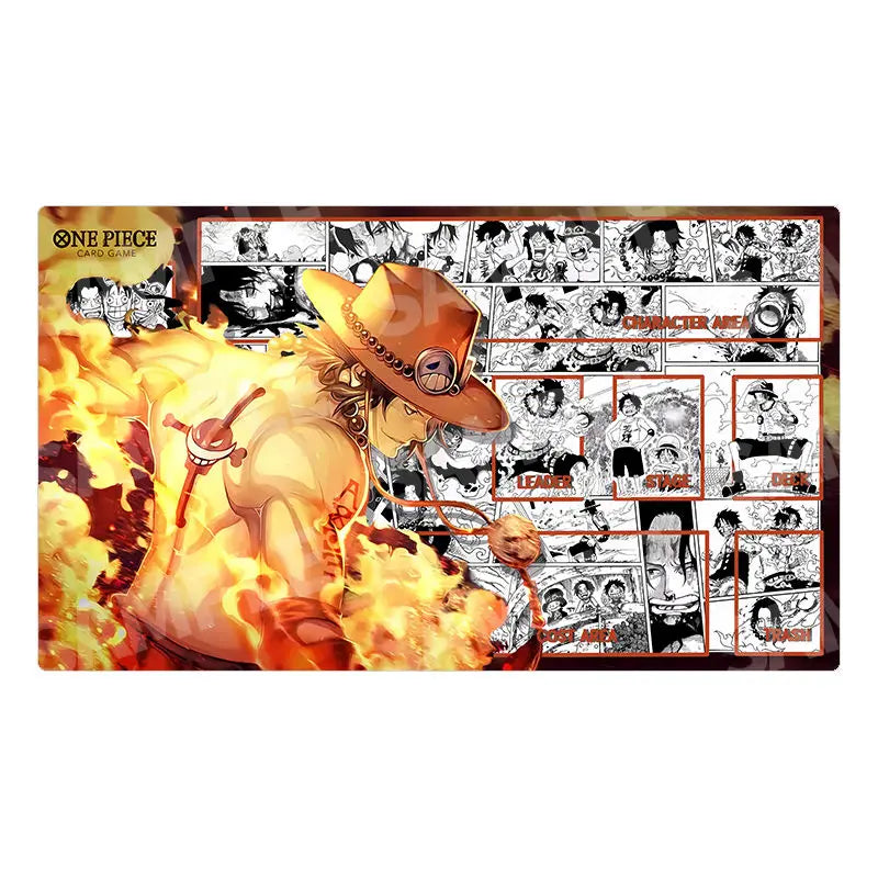 One Piece Card Game Playmat — Luffy & Whitebeard Duel Mat 2