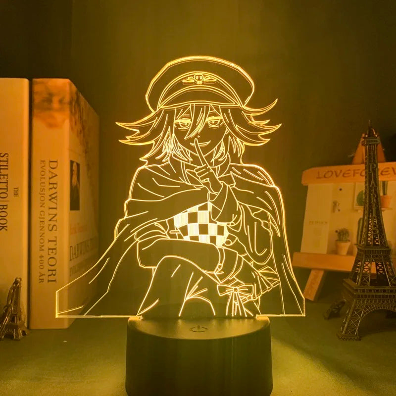 Anime Danganronpa V3 Nagito Komaeda Led Night Light Nagito Komaeda Game Figure Bedside Lamp for Bedroom Decor Kids Manga Gifts