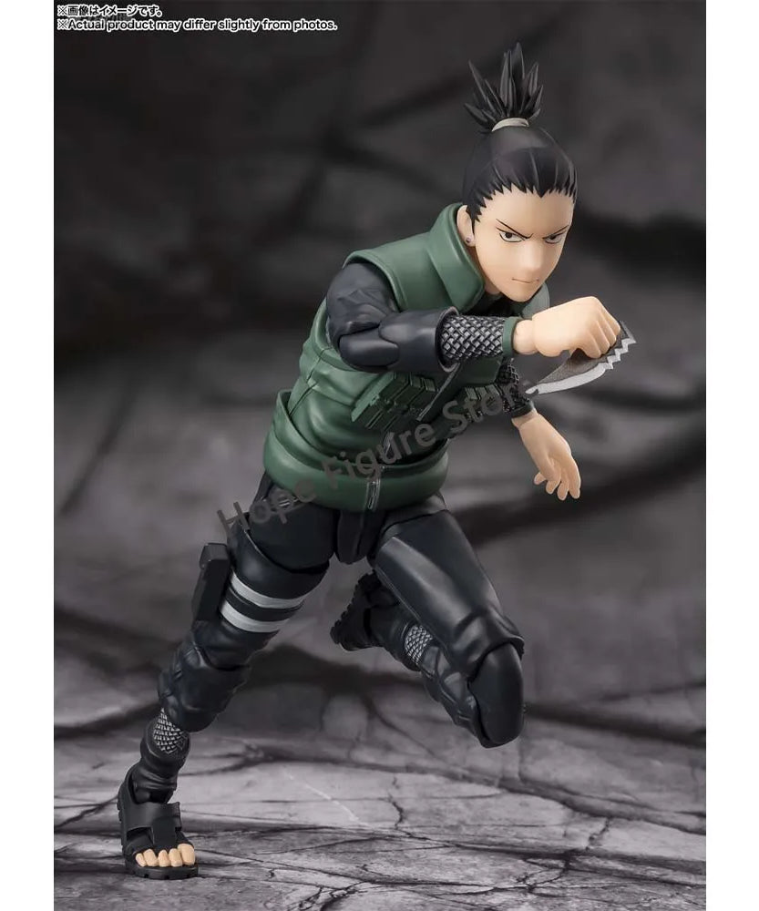 BANDAI SHFiguarts Shikamaru Nara Action Figure – Naruto Shippuden Official Collectible