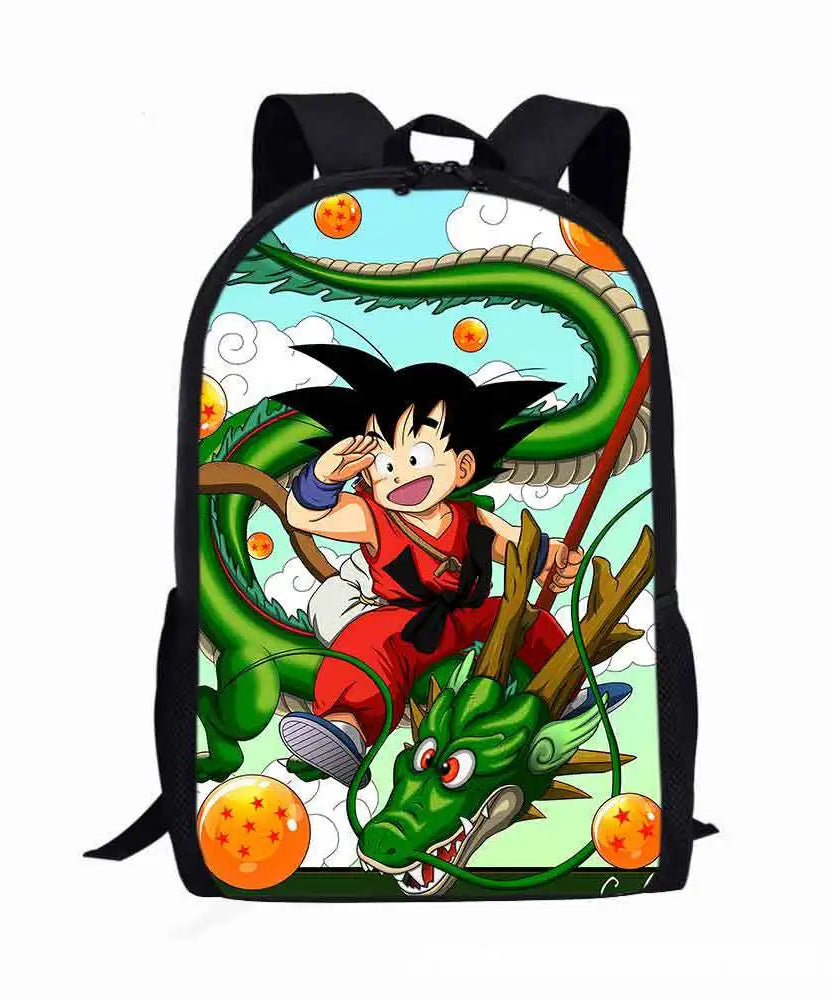 Dragon Ball Super Backpack Boys' Primary School Backpack Kindergarten Bag Game Printed Backpacks Large Capacity Simple