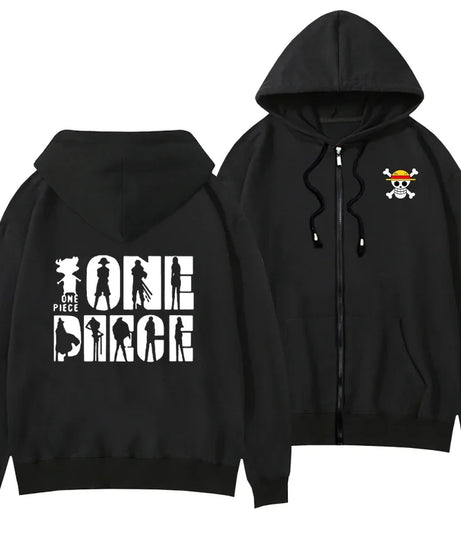 One Piece Anime Women Zip Up Hoodie Jacket Spring Autumn 2New Fashion Mens Sweatshirt Couple Promozed Clothes Coats