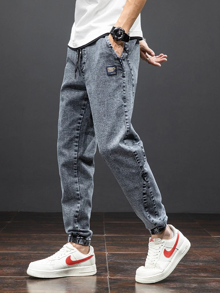 Baggy Cargo Denim Joggers — Streetwear Harem Jeans (Plus Size) 5