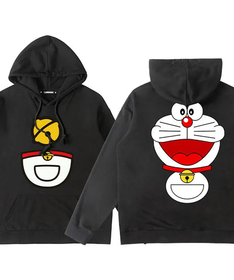 Doraemon Anime Hoodie – Cute Couple & Teen Pullover Jacket