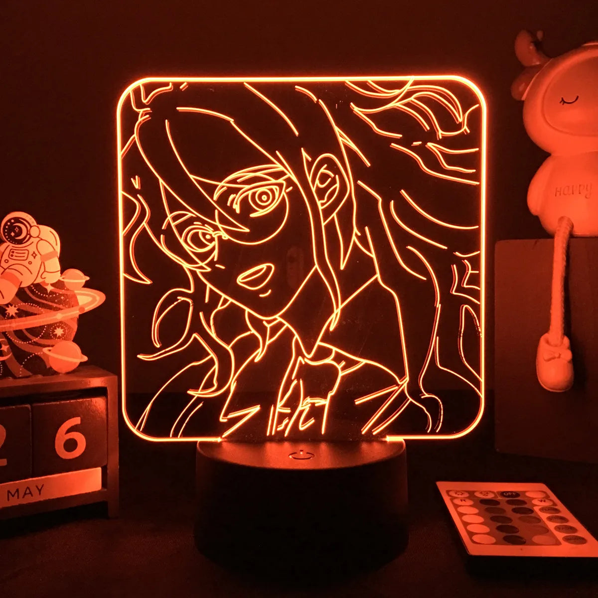 Anime Danganronpa V3 Nagito Komaeda Led Night Light Nagito Komaeda Game Figure Bedside Lamp for Bedroom Decor Kids Manga Gifts