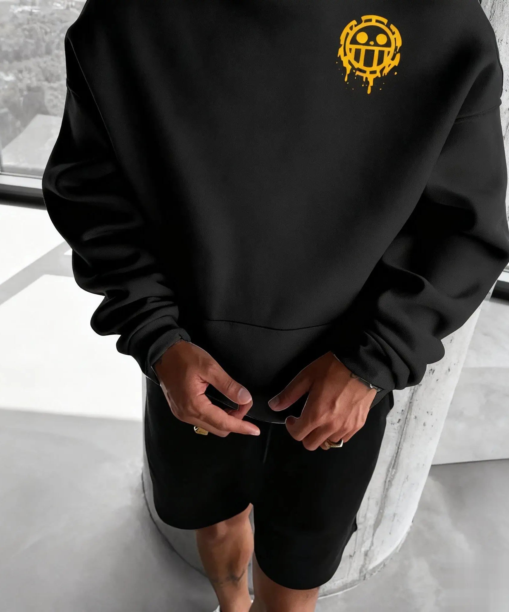 Unisex Oversized One Piece Anime Hoodie Men Women Pullover Sweatshirt  Graphic Print Casual Streetwear Autumn New Fashion Y2k