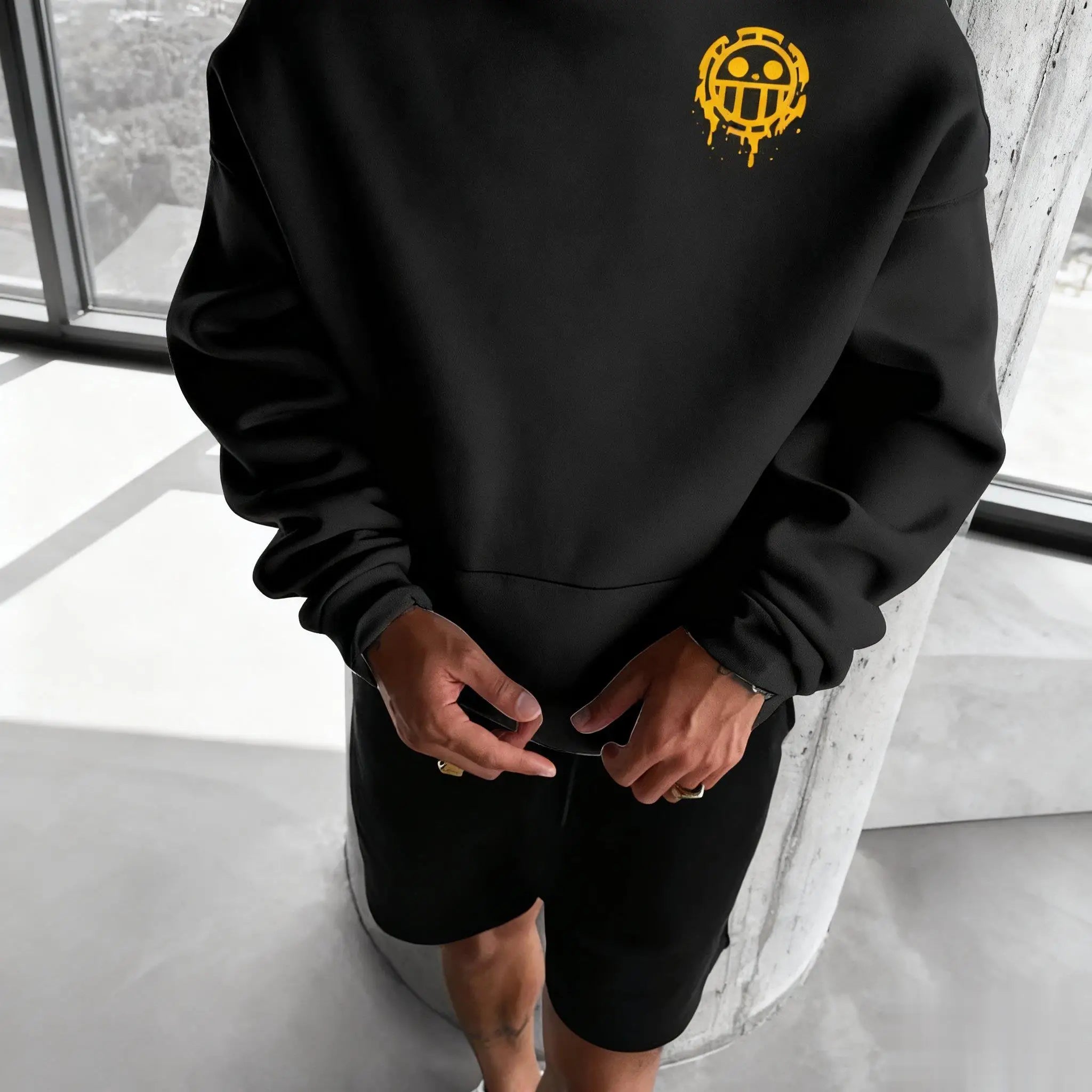 Unisex Oversized One Piece Anime Hoodie Men Women Pullover Sweatshirt  Graphic Print Casual Streetwear Autumn New Fashion Y2k