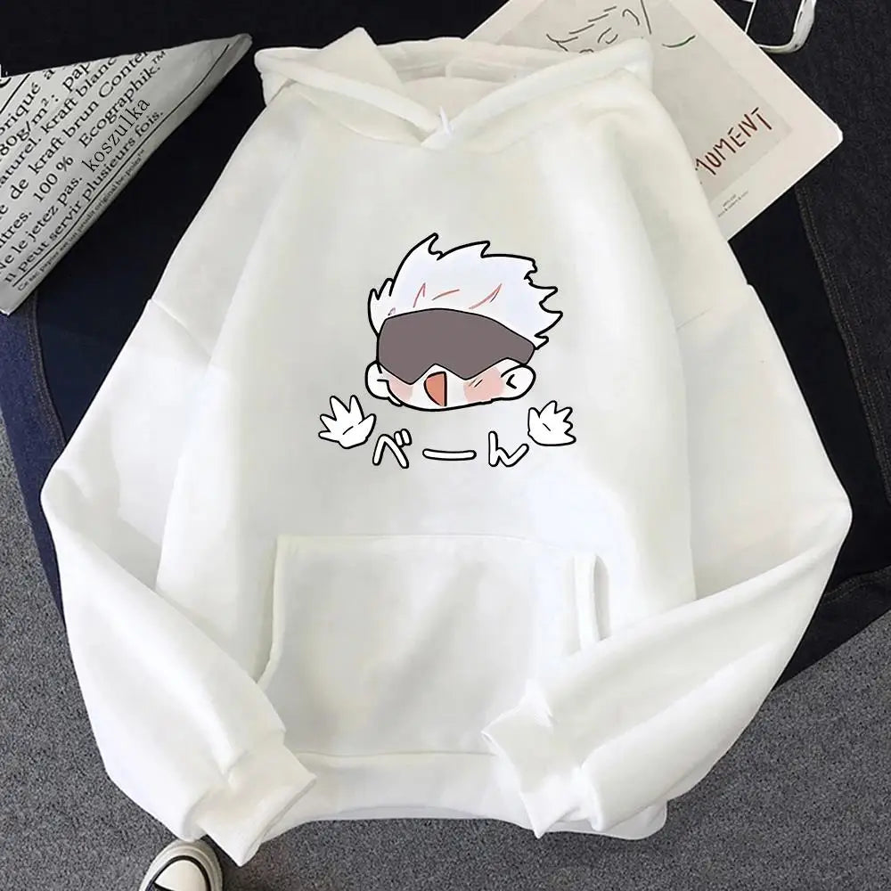 Jujutsu Kaisen Satoru Gojo Funny Kawaii Anime Graphic Hoodie – Harajuku Pullover Sweatshirt 7