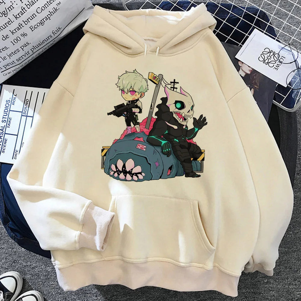 Kaiju No. 8 Hoodie – Y2K Anime Streetwear Pullover