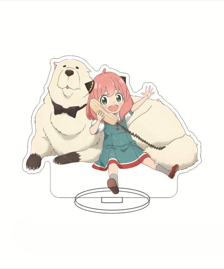New Hot Anime Spy X Family Acrylic Stand Model Figure Cosplay Plate Holder Topper Birthday Fans Christmas Desk Decor Plate Gift