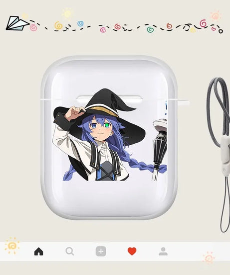 Anime Mushoku Tensei Jobless Reincarnation CuteCase For Apple AirpodsPro Headphone Shockproof Air Pods4 Pro 1/2/3Earphone Cover