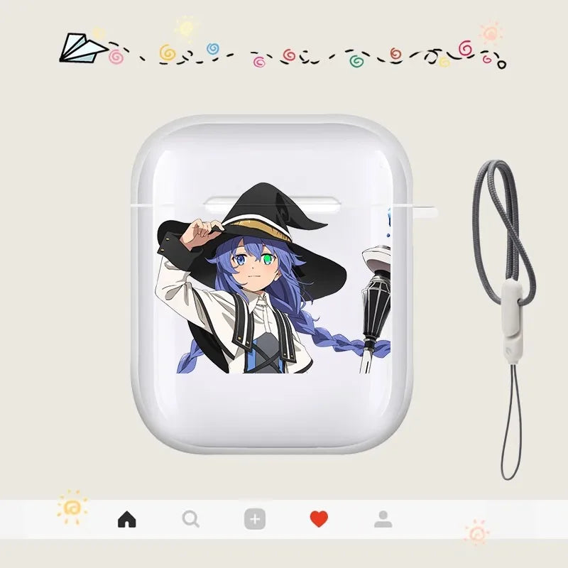Anime Mushoku Tensei Jobless Reincarnation CuteCase For Apple AirpodsPro Headphone Shockproof Air Pods4 Pro 1/2/3Earphone Cover