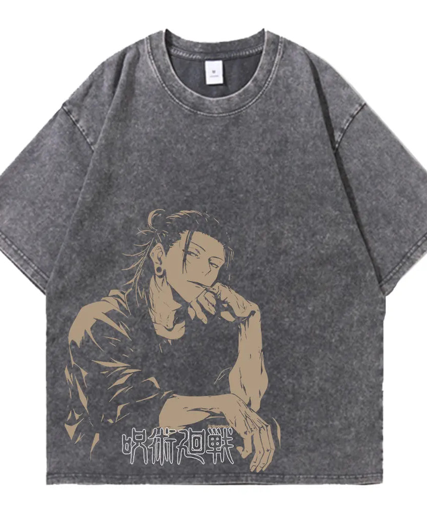Jujutsu Kaisen Geto Suguru Vintage T-Shirt – Unisex Anime Cotton Tee
