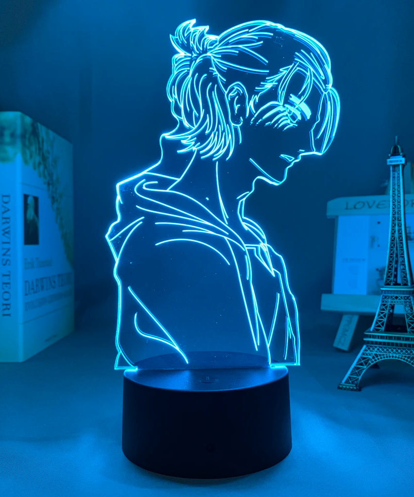Anime 3D Lamp Attack on Titan Acrylic Luminous Stand Mikasa Ackerman Eren Yeager Action Figure For Kids Children Gifts