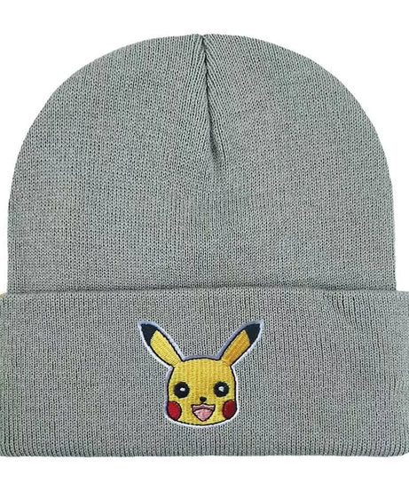 Pokemon Unisex Cotton Embroidered Beanies Casual Hats Knitted Winter Hat Hard Hip Hop Skull Bonnet Hat For Women Men