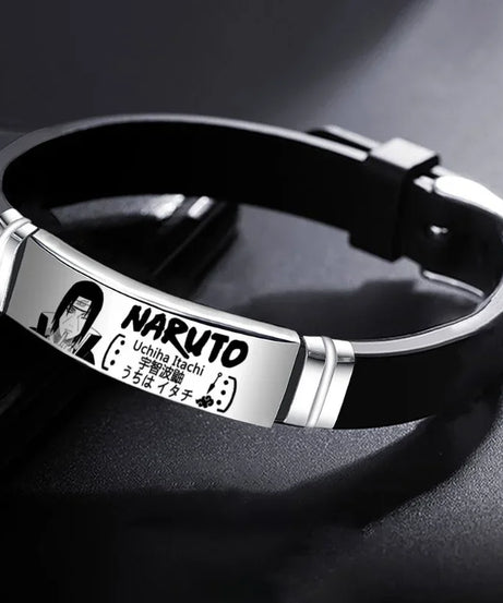 Naruto Kakashi Bracelet Stainless Steel Men's Women's Jewelry Pendant Charm Couple Bracelets for Lover Friend Women Gifts New