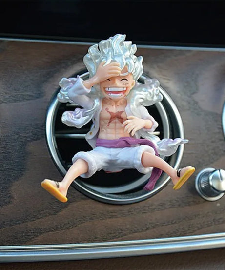 One Piece Car Air Outlet Perfume Clip Model Ornaments Luffy Captain Zoro Action Figures Auto Air Conditioning Port Decor