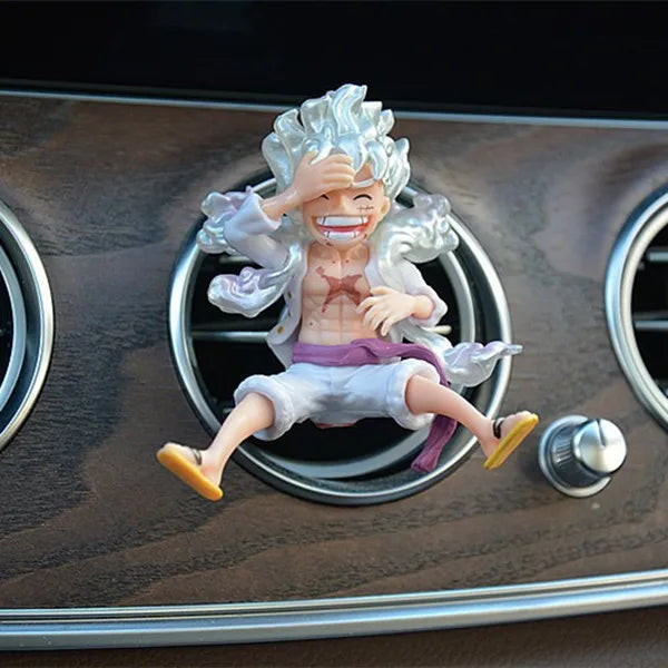 One Piece Car Air Outlet Perfume Clip Model Ornaments Luffy Captain Zoro Action Figures Auto Air Conditioning Port Decor