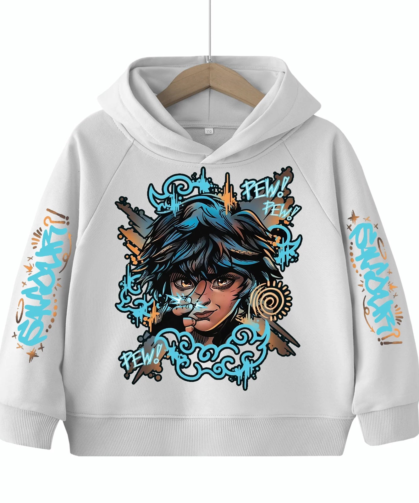 Arcane-Isha Anime Children's-Hoodie Harajuku Hip Hop Pullover Tops Sweatshirt