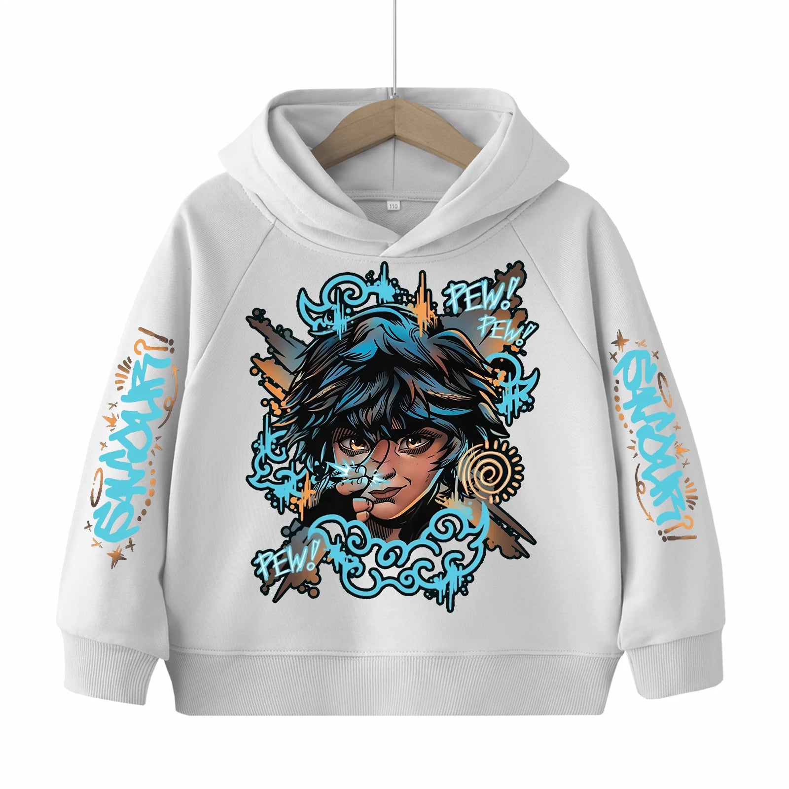 Arcane-Isha Anime Children's-Hoodie Harajuku Hip Hop Pullover Tops Sweatshirt