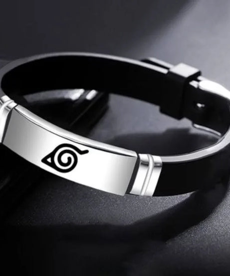 Naruto Kakashi Bracelet Stainless Steel Men's Women's Jewelry Pendant Charm Couple Bracelets for Lover Friend Women Gifts New