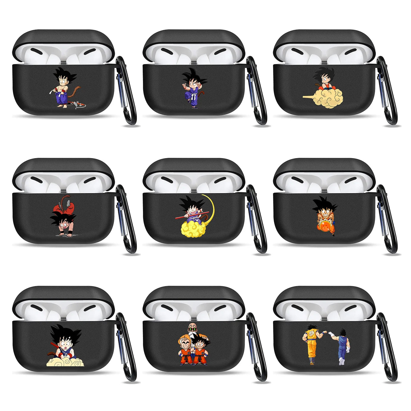 NEW Anime Dragon Ball Goku Wireless Bluetooth Earphone Case Cartoon Kuririn Silica Gel Case Suit for Airpods Pro Pro2 1 2 3 Gift