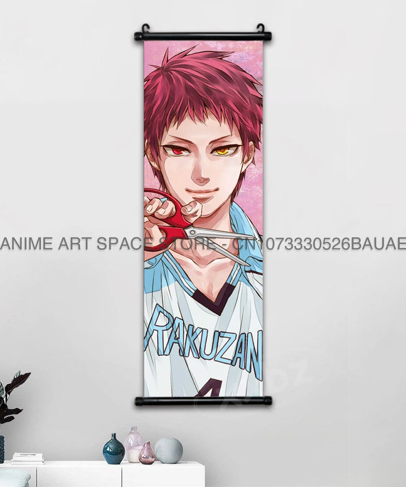 Kuroko no Basket Wall Scroll – Tetsuya Kuroko Anime Canvas Poster