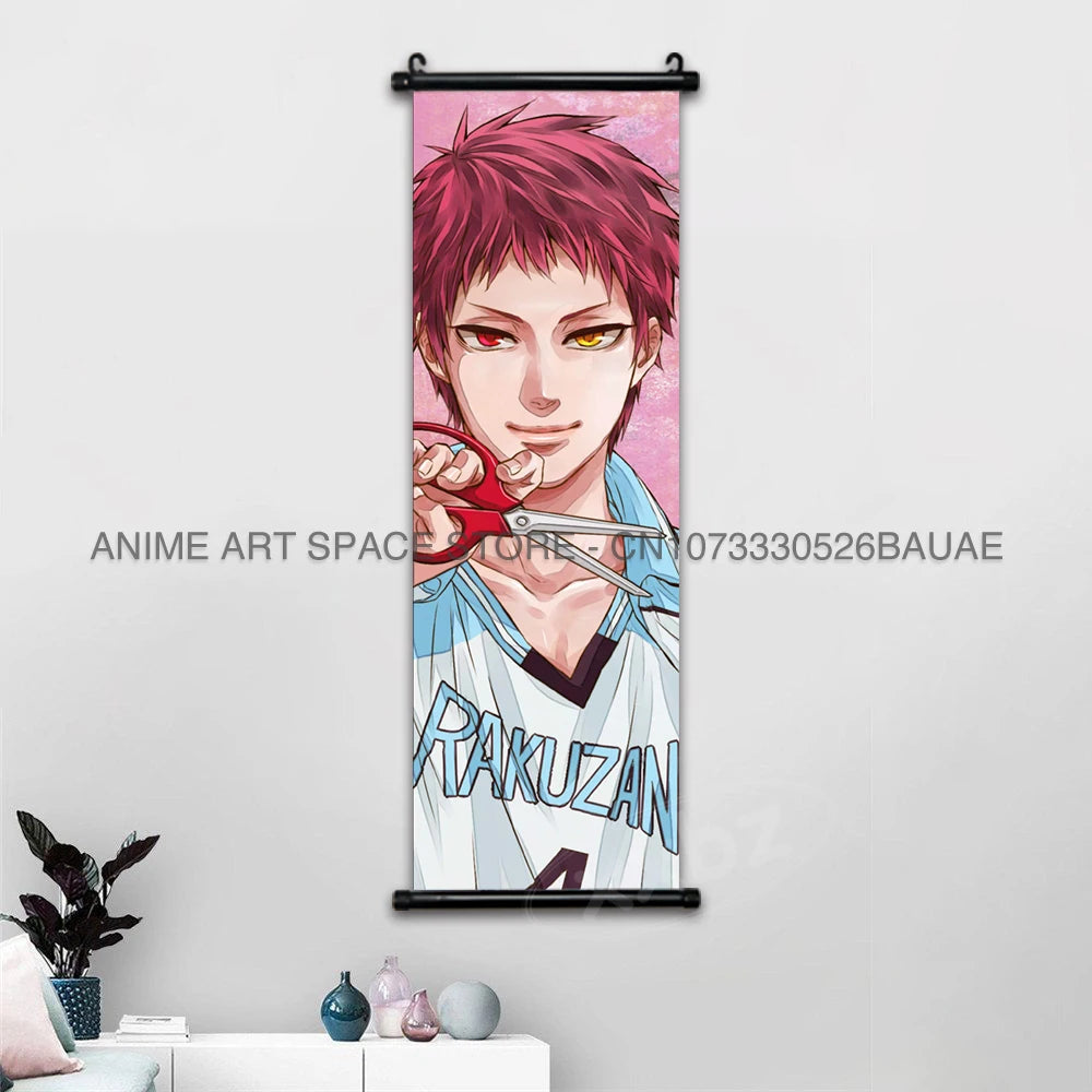 Kuroko no Basket Wall Scroll – Tetsuya Kuroko Anime Canvas Poster