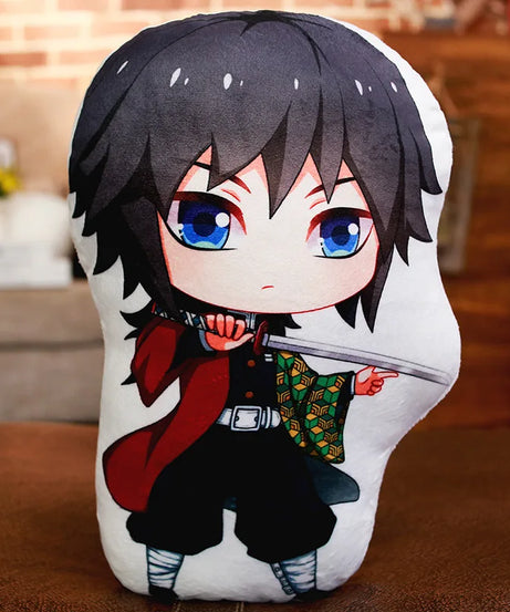 Tanjiro & Nezuko Plush Pillow – Demon Slayer Anime Cushion