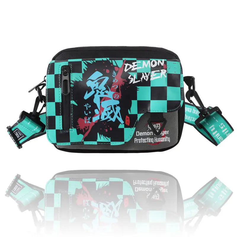 One Piece Anime Shoulder Crossbody Bag Ghost Slayer Blade You Bean Free Wings Naruto Oxford Cloth Casual Bag