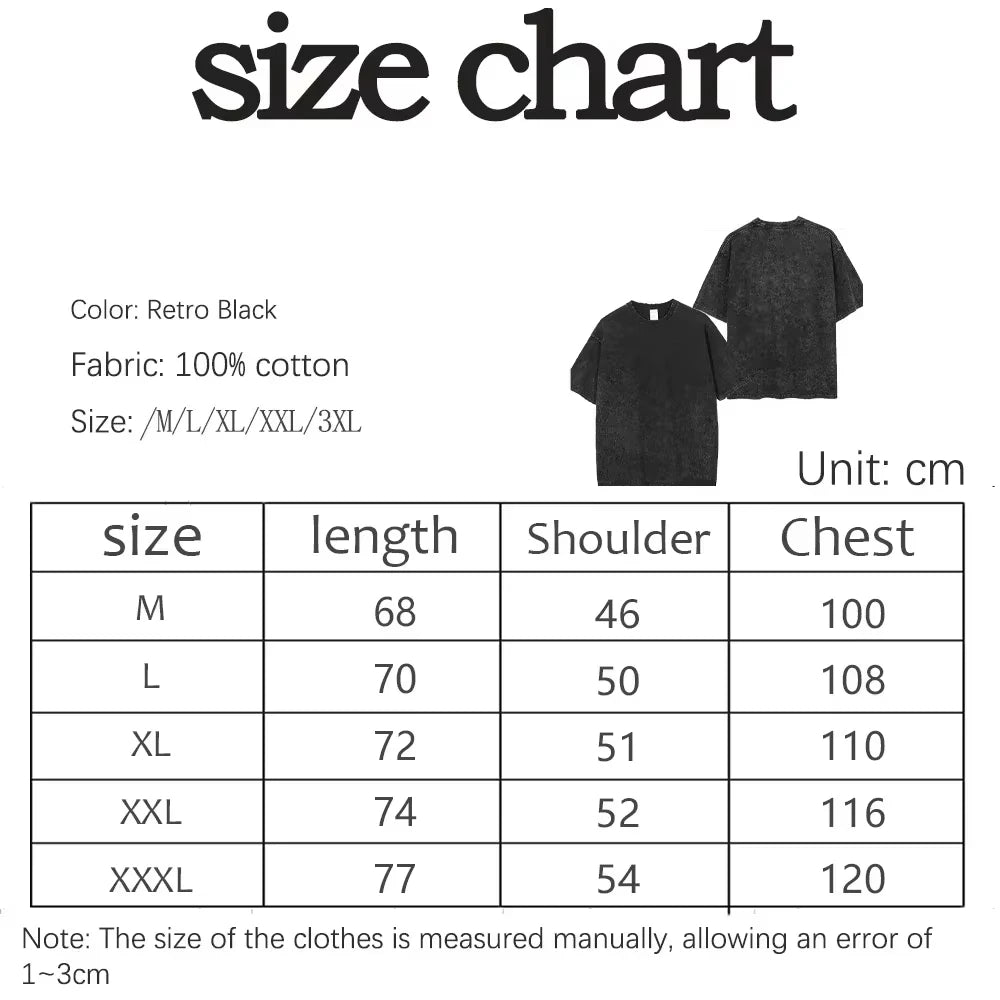 One Piece Anime Print Washed T-shirt Men Hip Hop Streetwear Oversized Women Short Sleeved Graphic Tee Summer Harajuku Casual Top