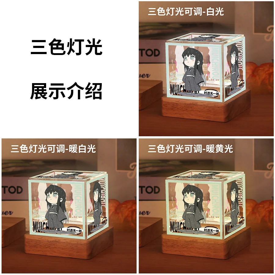 Demon Slayer Night Light – Muichiro & Mitsuri Cosplay LED Lamp Gift