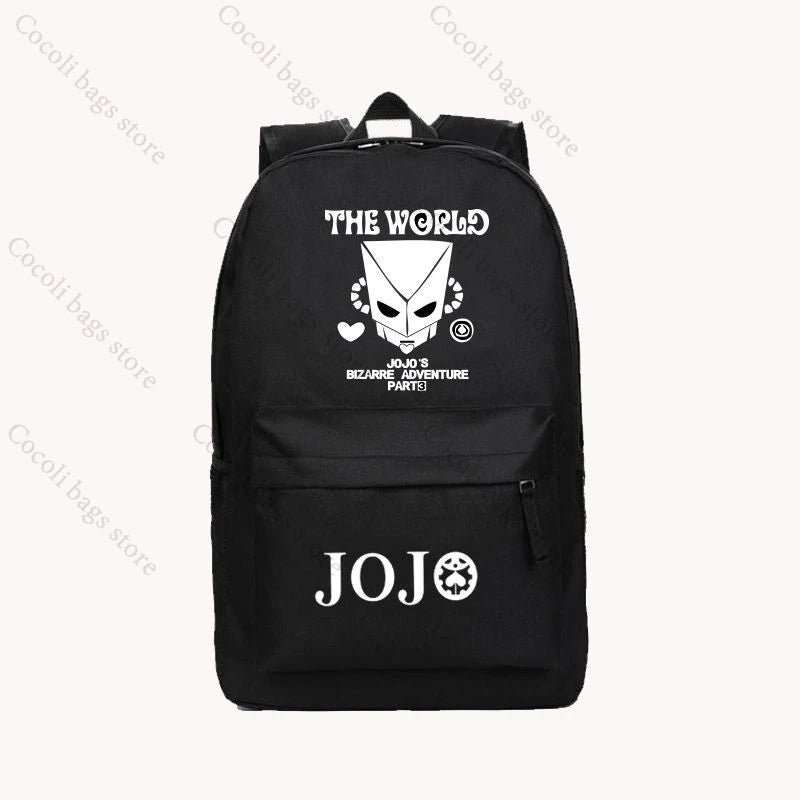Anime JoJo's Bizarre Adventure Print Backpack School Bag Large Capacity School Backpack Oxford Teenage Youth Backpacks