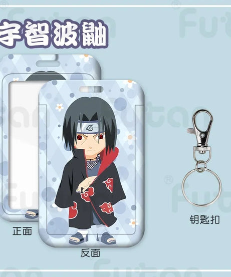 Naruto Kakashi Card Holder Men and Women ID Card Holder Purse Credit CardHolder Business Card Set KeyChain Passport Holder