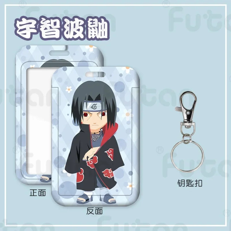 Naruto Kakashi Card Holder Men and Women ID Card Holder Purse Credit CardHolder Business Card Set KeyChain Passport Holder