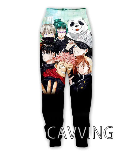 New Fashion 3D Print Anime Jujutsu Kaisen Casual Pant Sport Sweatpants Straight Pants Jogging Pants Trousers for Women/Men