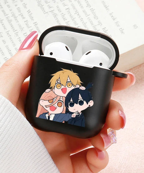 Anime Chainsaw Man Airpods Case for Apple Airpods Pro 2 1 2 3 Protective Denji Makima Aki Pochita Airpods Pro Case