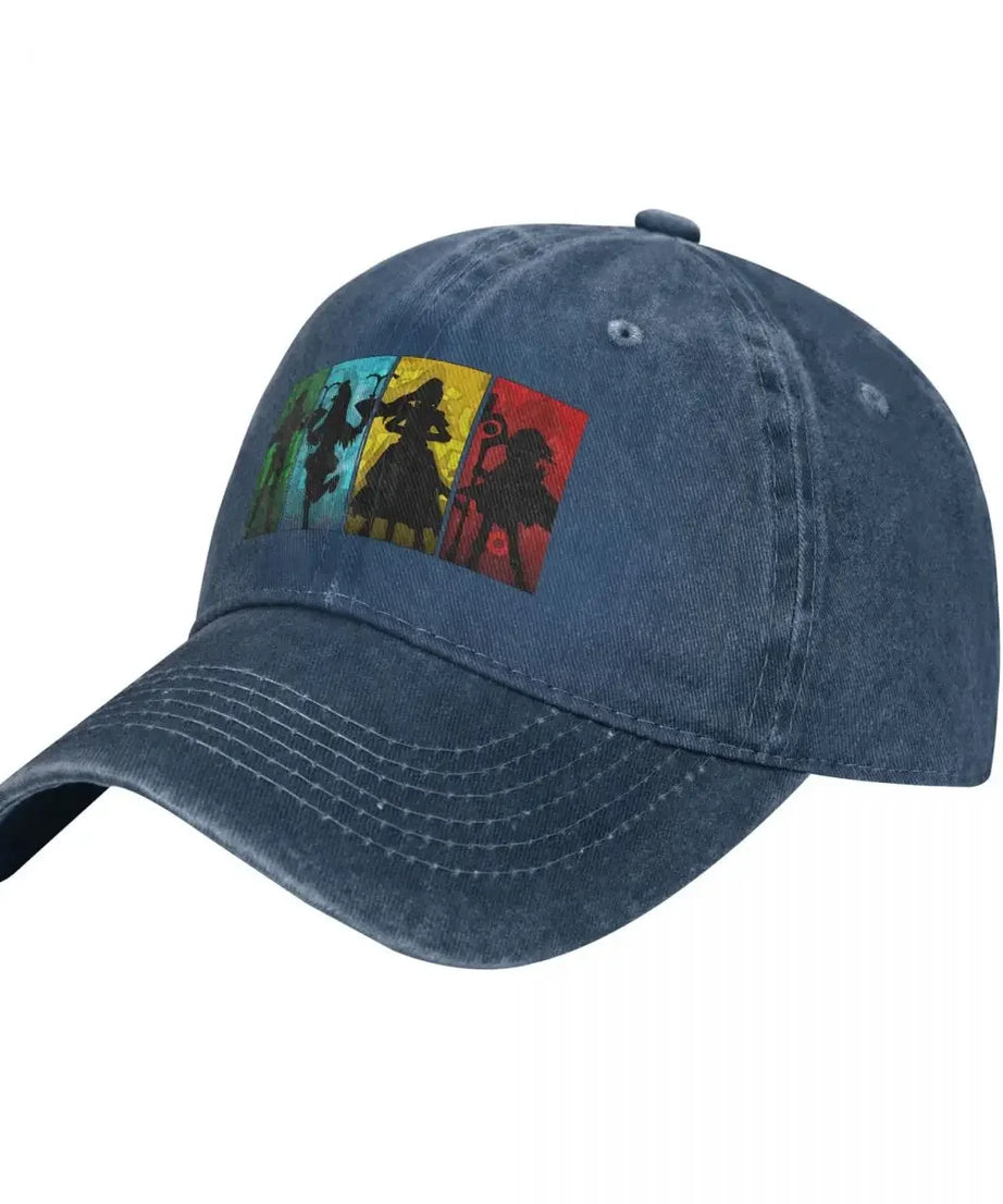 Anime Baseball Caps Hats Konosuba! Squad Silhouette Classic Dad Hat For Man Hip Hop Caps Sun Shade