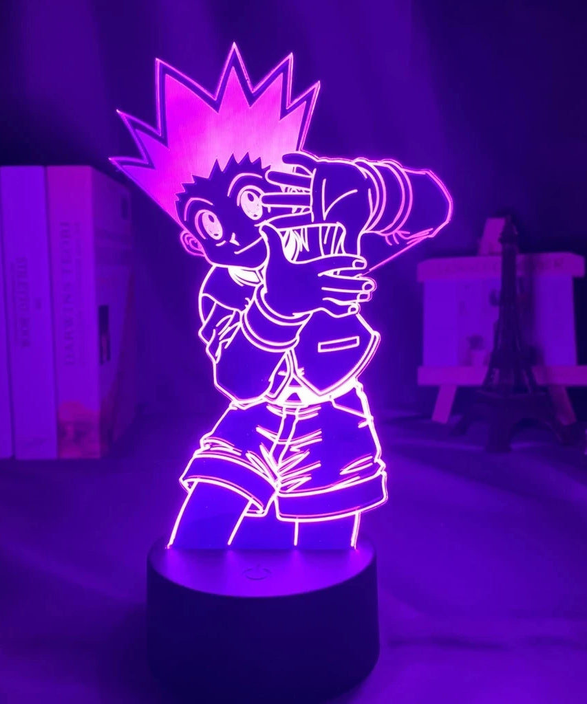 Anime Hunter X Hunter Led Night Light Killua Zoldyck Figure Nightlight Color Changing Usb Battery Table 3d Lamp Gift for Kids