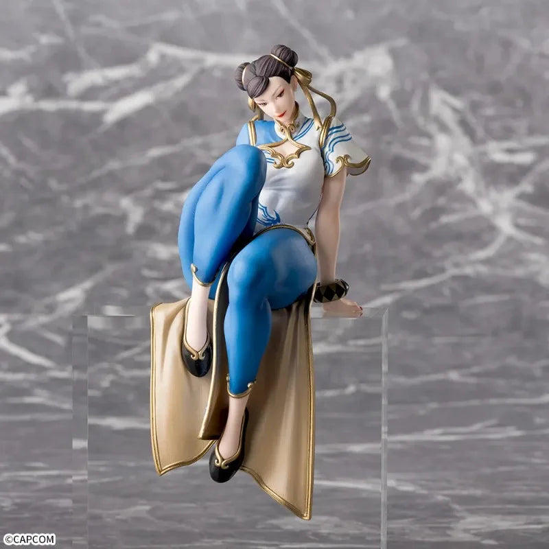 Street Fighter 6 Chun-Li 14Cm Action Figure Anime PVC Model Collectible Toys for Boys Kawaii Doll Gifts