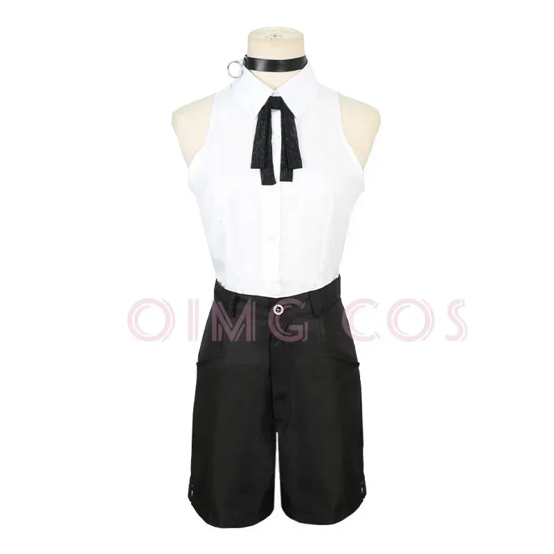 Chainsaw Man Reze Cosplay Costume — Blue Suit Set 5