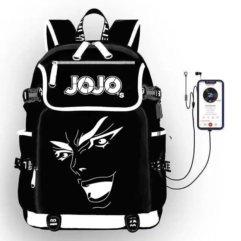 JoJo's Bizarre Adventure Anime Backpack Student School Shoulder Bag Large Capacity Youth Outdoor Travel Backpack Fashion Gift