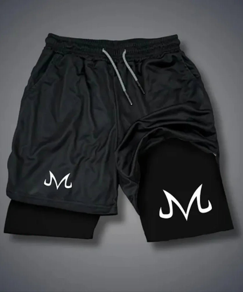 Retro Dragon Ball Shorts Wukong Art Official Men's Quick Drying Pants Summer Fashion Sports Double Layer Pants Y2K